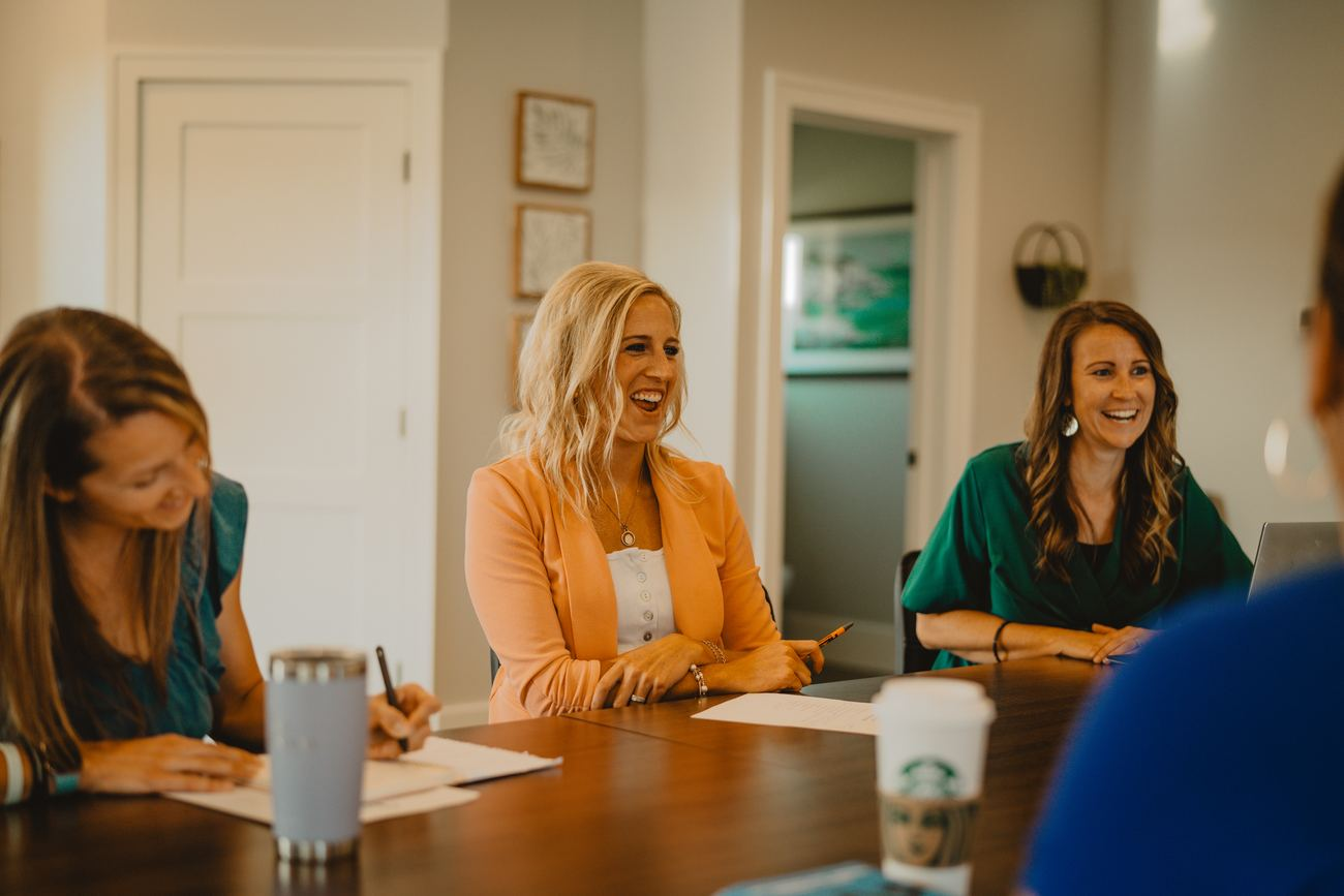 The Veritas Leaders team sharing a laugh